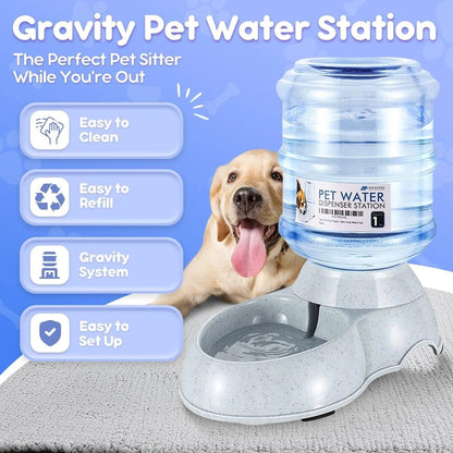 Dispensador De Agua Flexzion Gravity Para Mascotas Automático Y Sin BPA