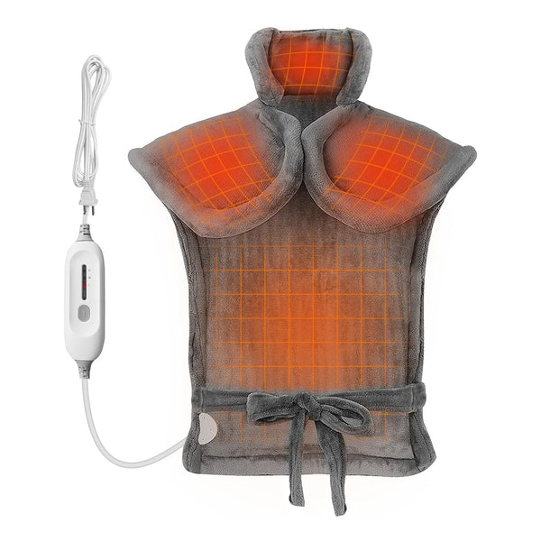 Almohadilla Térmica Eléctrica Para Alivio De Dolor En Espalda Y Cuello 3 Niveles De Calor