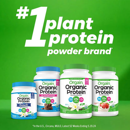 Proteína Vegetal Orgánica En Polvo Sabor Chocolate 567g Vegana Sin Gluten
