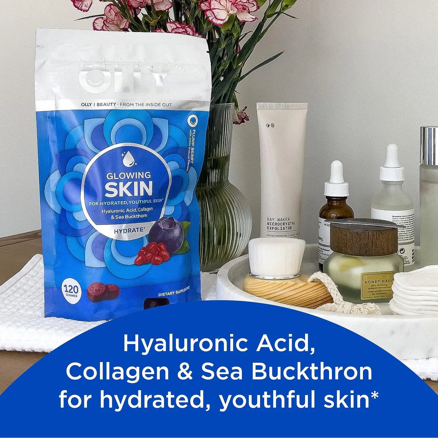 Gomitas Glowing Skin De Colágeno Para Piel Hidratada Y Radiante 120 Piezas