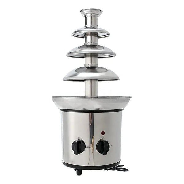 Maquina Fondue Electrica Acero Inoxidable 4 Niveles Chocolate Queso Salsas