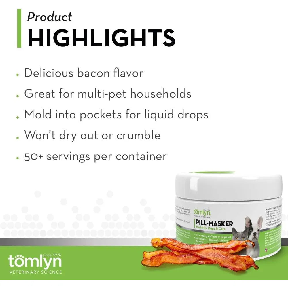 Pasta Sabor Tocino Para Perros Y Gatos Enmascara Medicamentos 113g