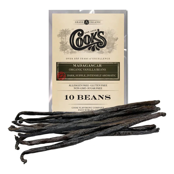 Granos De Vainilla Orgánicos Madagascar Para Hornear Y Repostería Premium