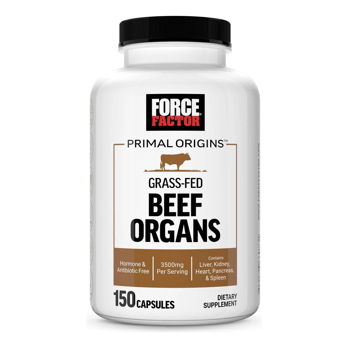 Suplemento De Órgano De Carne De Res Criada En Pasto 5 Órganos Potencia 3500 Mg