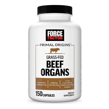 Suplemento De Órgano De Carne De Res Criada En Pasto 5 Órganos Potencia 3500 Mg