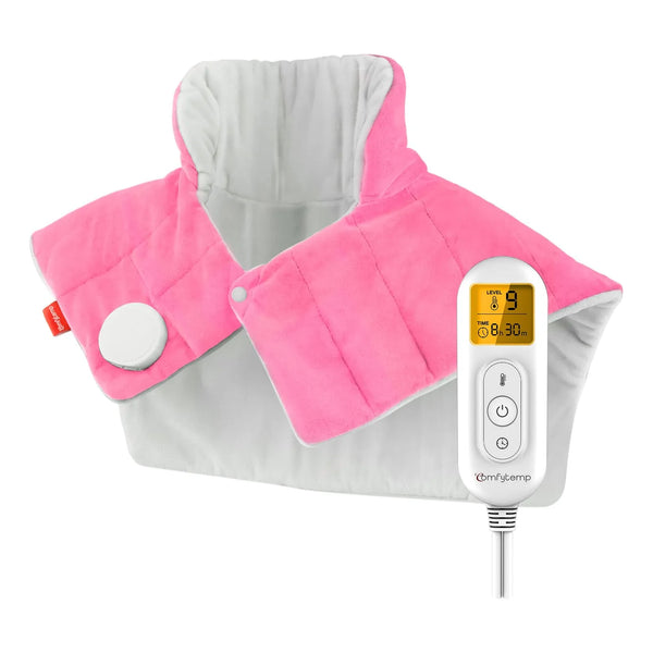 Almohadilla Termica Electrica Para Cuello Hombros Y Espalda Alivia Dolor 9 Niveles Calor