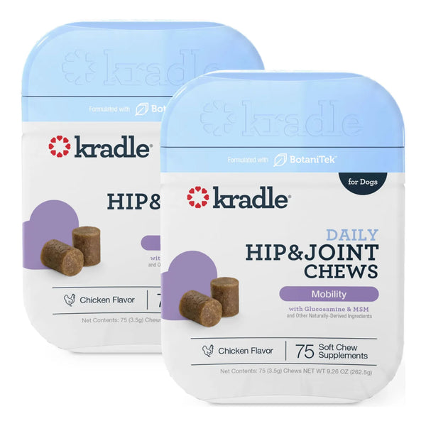 Masticables De Movilidad Para Perros Con Glucosamina Condroitina MSM Y Ácido Hialurónico 75 Unidades