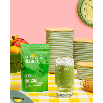 Polvo De Té Verde Matcha Grado Diario Auténtico Origen Japonés 3.52 Onzas