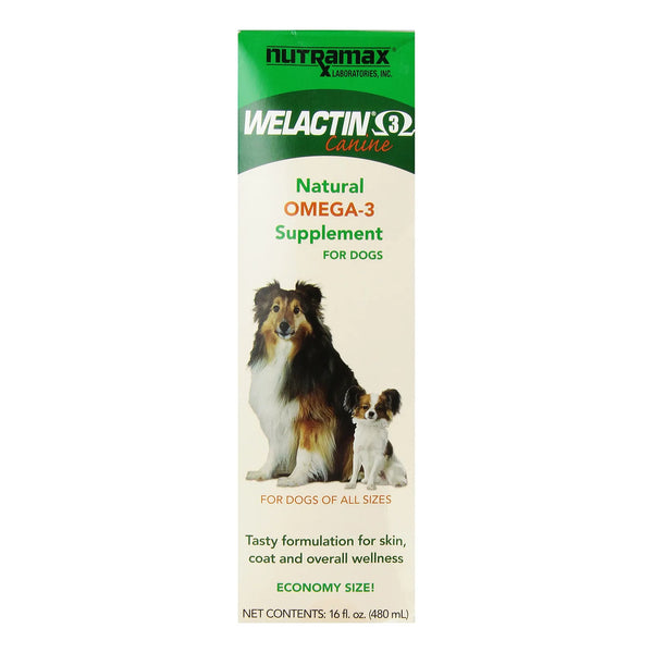 Aceite De Salmón Nutramax Welactin Para Perros Omega 3 473 Ml 3 Pack