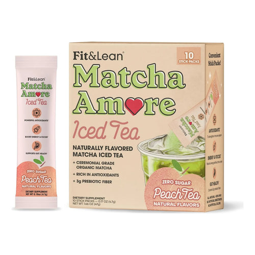 Té Helado Orgánico Matcha Fruit Flavor Con Fibra Prebiótica Energía Natural Y Digestión Saludable
