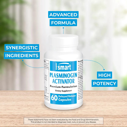 Activador De Plasminogeno Con Pterostilbeno Nattoquinasa Y Serrapeptasa 60 Capsulas