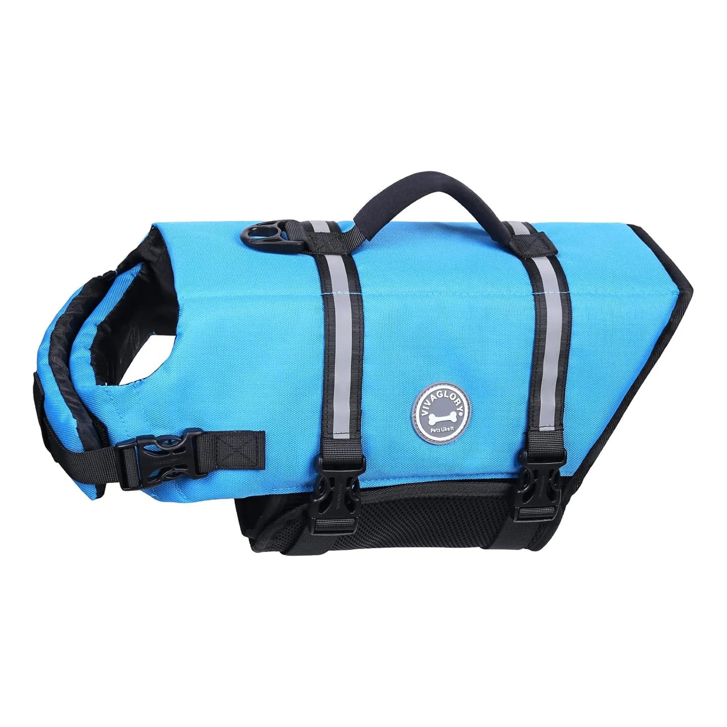 Chaleco Salvavidas Para Perro Vivaglory Ripstop Reflectante Con Asa De Rescate Y Ajuste Perfecto