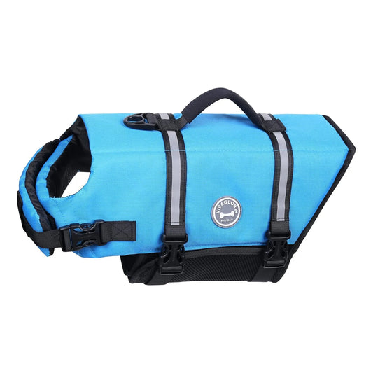Chaleco Salvavidas Para Perro Vivaglory Ripstop Reflectante Con Asa De Rescate Y Ajuste Perfecto