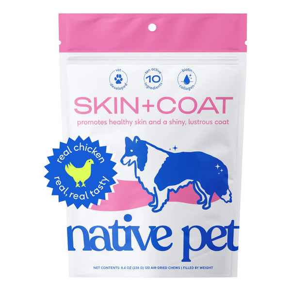 Masticables Omega 3 Para Piel Y Pelaje De Perro Brillo Saludable 120 Chews