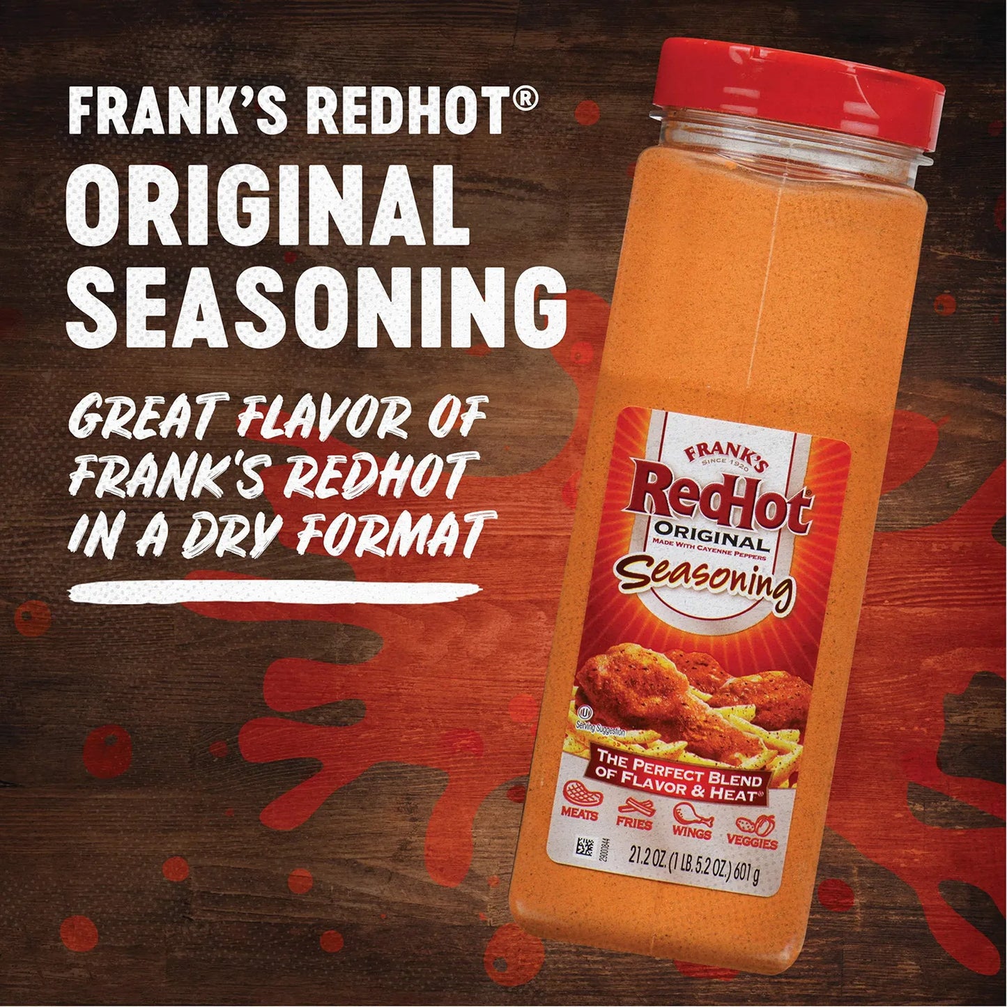 Condimento Picante Original Franks RedHot 6 Paquetes 600 Ml Sabor Ajo Y Cayena