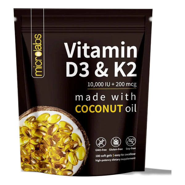 Vitamina D3 K2 10000 Ui 200 Mcg 300 Cápsulas Blandas 2 En 1