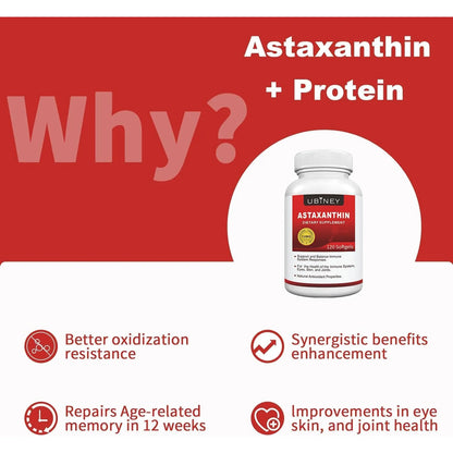 Cápsulas Blandas De Astaxantina Premium 12 Mg 120 Porciones Antioxidante Puro