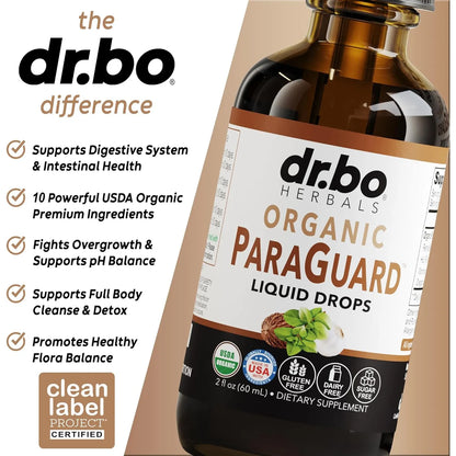 Liquido Organico Detox Intestinal Con Nuez Negra Y Ajenjo Limpiador Natural Para Digestión Y Flora Balance
