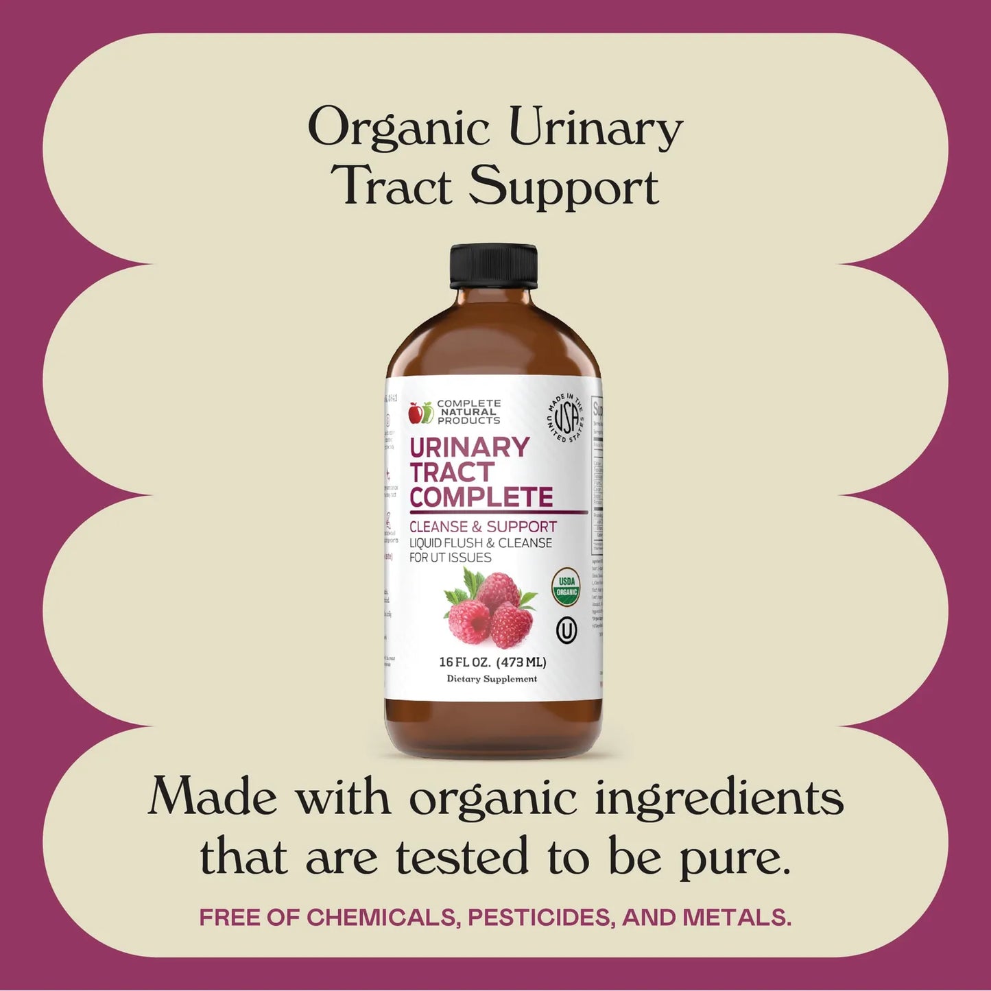 Suplemento Liquido Salud Urinaria Con Arandano Organico Y D Manosa 355ml