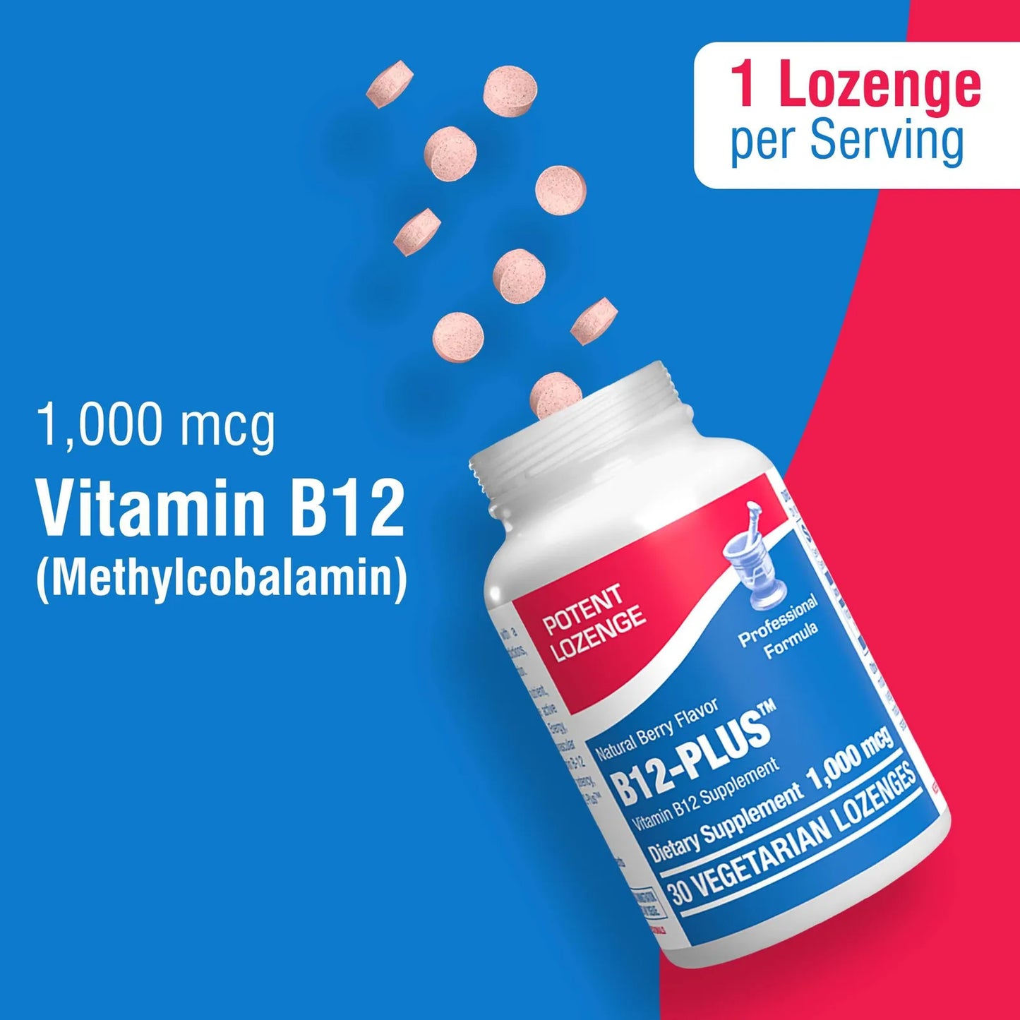 Vitamina B12 Metilcobalamina 1000 Mcg Energía Nervio Ocular Y Cerebral 30 Unidades