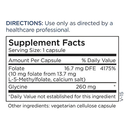 L Metilfolato 10 Mg 90 Capsulas Suplemento Folato Activo Salud Cerebral