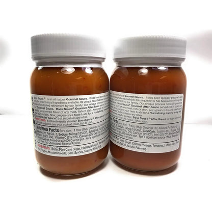 Salsa Picante Gourmet Boss Sauce HOT Pack X2 473ml Natural Sin Gluten Y Vegana