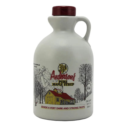 Jarabe De Arce Muy Oscuro 946 Ml Jarra Plástica Marrón Sabor Intenso Y Natural