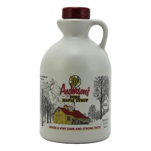 Jarabe De Arce Muy Oscuro 946 Ml Jarra Plástica Marrón Sabor Intenso Y Natural