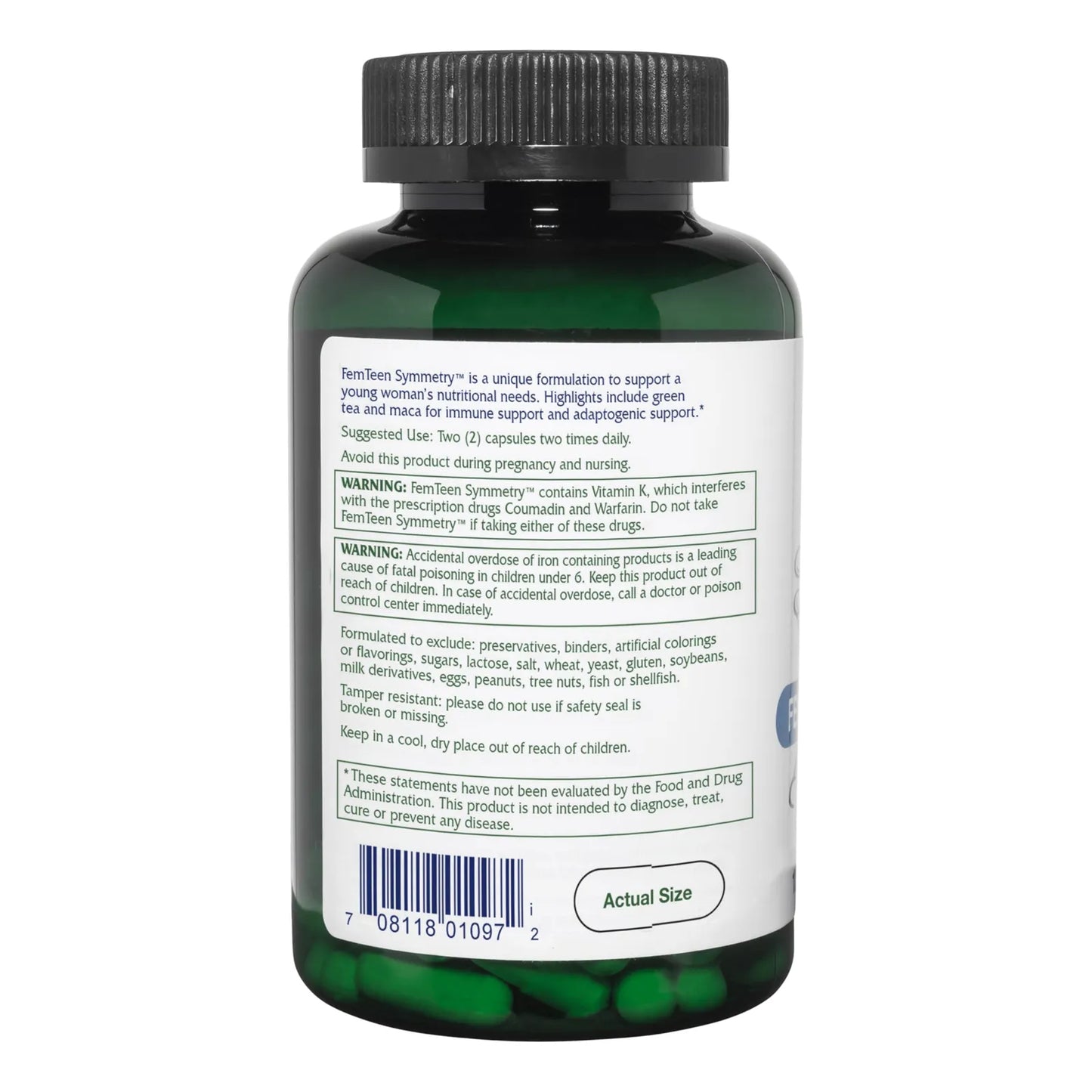 Femteen Simetría 120 Cápsulas Naturales Para Bienestar Femenino