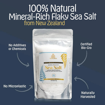 Sal Marina Escamosa Premium De Nueva Zelanda 250g 84 Minerales Natural