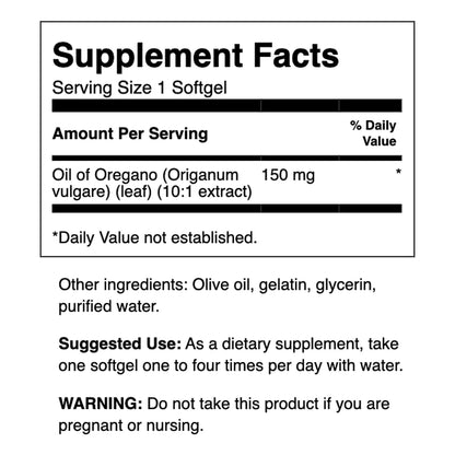Extracto De Aceite De Orégano 10 1 Salud Digestiva Y Respiratoria 120 Cápsulas