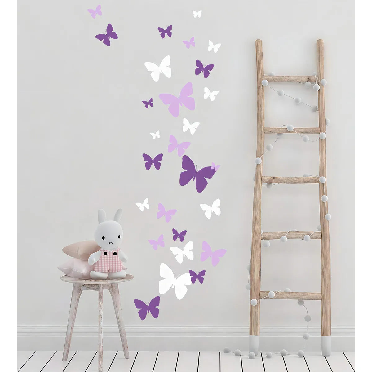 Mariposas Tatuajes De Pared Niñas Pegatinas Decorativas Coloridas Y Reutilizables