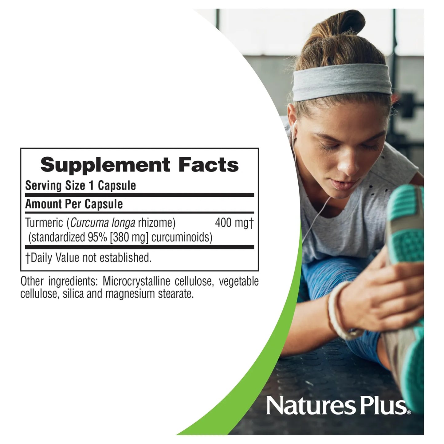 Cúrcuma 400 Mg Con 95 De Curcumina 60 Cápsulas Veganas Natures Plus