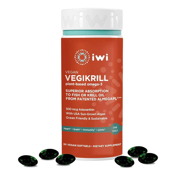 Cápsulas De Omega 3 Vegano Con Astaxantina 30 Porciones Salud Cardiovascular Y Cognitiva