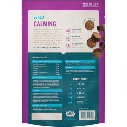 Masticables Calmantes Para Perros Alivio Estrés Y Ansiedad VetIQ 60 Unidades