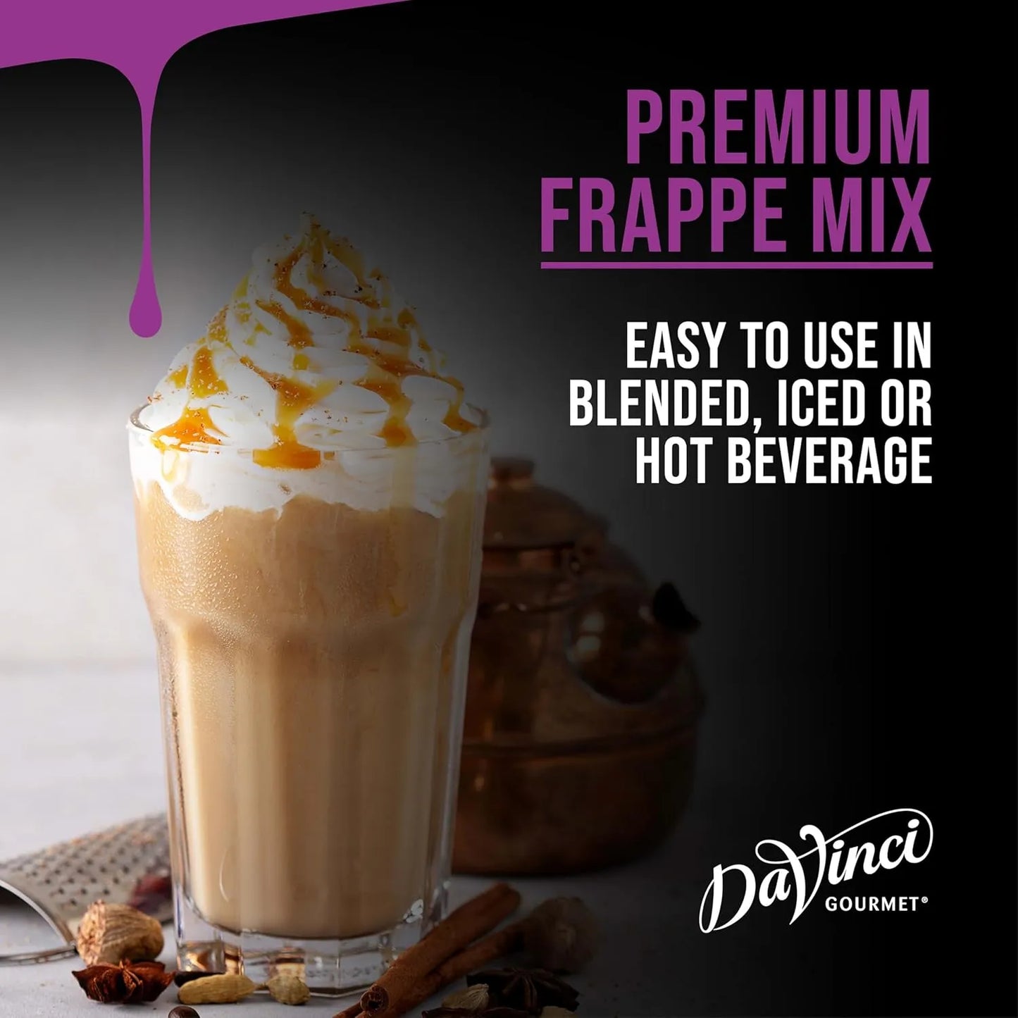 Mezcla De Bebidas East India Chai 1360 Gramos DaVinci Gourmet Sabor Auténtico Y Fácil Preparación
