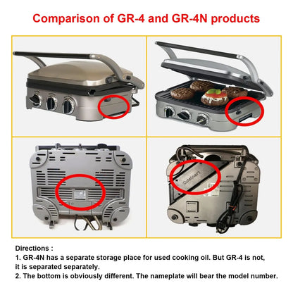 Placas De Gofres Para Cuisinart Griddler Series Antiadherentes Y Faciles De Limpiar