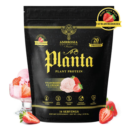 Proteína Orgánica Premium A Base De Plantas Sabor Helado 14 Porciones Vegana Sin Azúcar