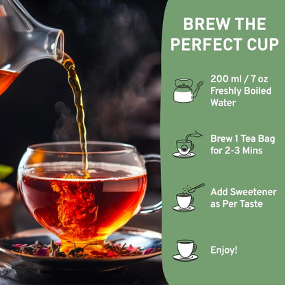 Handpick Masala Chai Bolsas De Té 100 Unidades Especias Aromáticas Importado