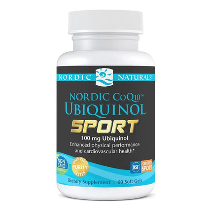 Nordic CoQ10 Ubiquinol Sport 60 Mini Geles Blandos 100 Mg Salud Cardíaca Y Energía