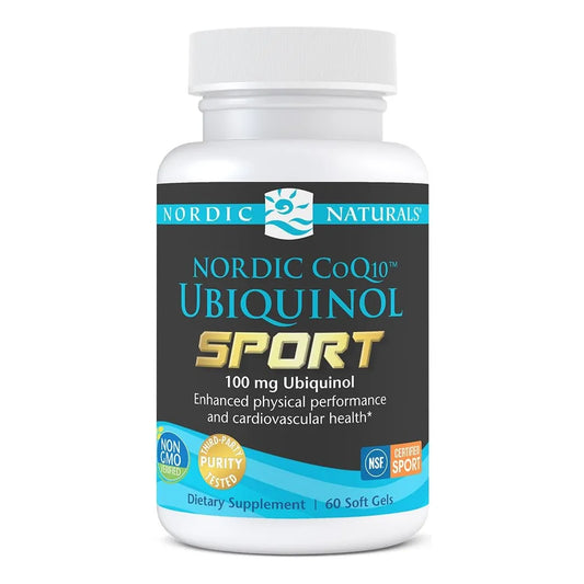 Nordic CoQ10 Ubiquinol Sport 60 Mini Geles Blandos 100 Mg Salud Cardíaca Y Energía