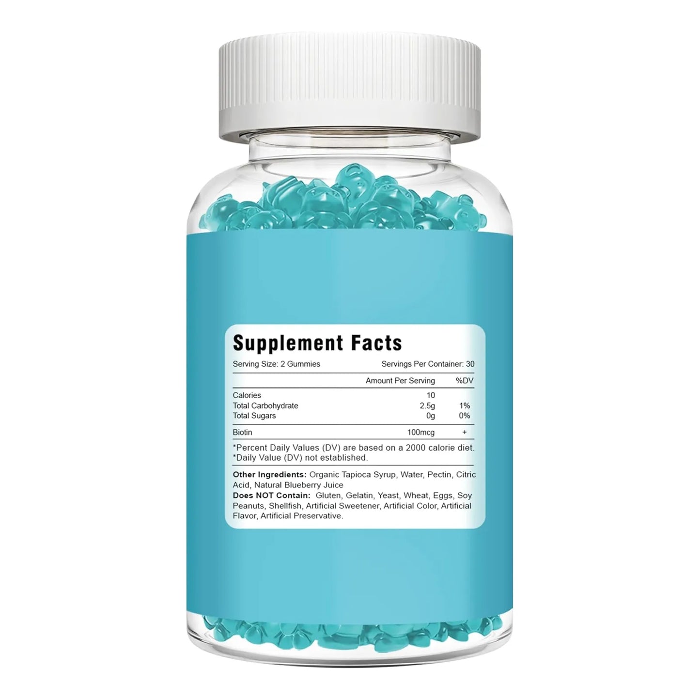 Gomitas De Biotina 15000 Mcg Con Colageno Piel Cabello Uñas