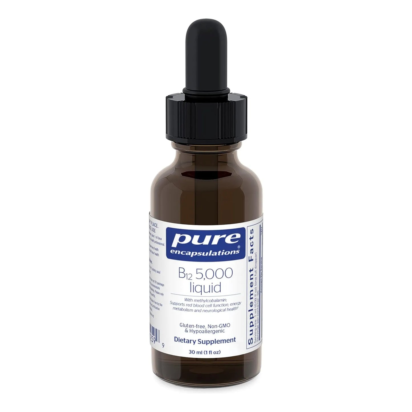 Vitamina B12 5000 Mcg Liquida Pure Encapsulations Energia Y Salud Nerviosa