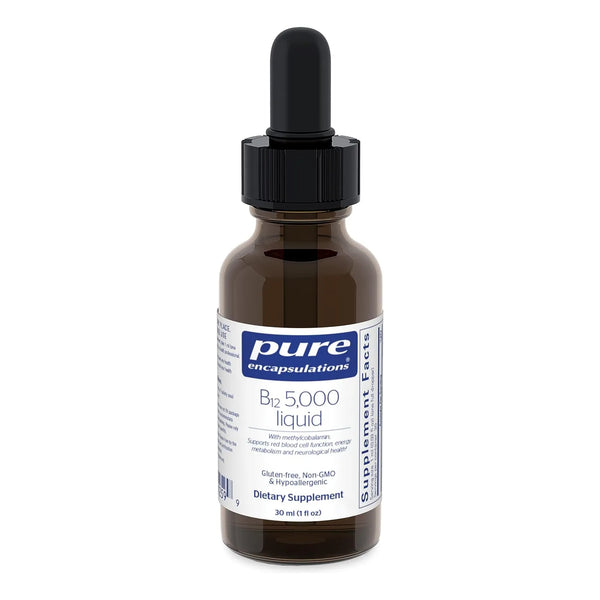 Vitamina B12 5000 Mcg Liquida Pure Encapsulations Energia Y Salud Nerviosa