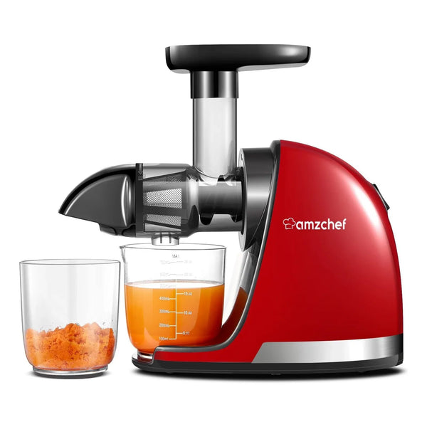 Extractor De Jugo Prensa En Frio Masticacion Lenta Amzchef Nutricion Maxima