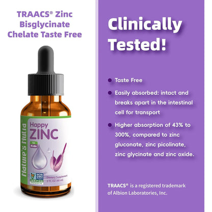 Zinc Liquido Premium Para Bebes Y Ninos Alta Biodisponibilidad Sabor Agradable