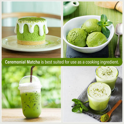 Té Verde Matcha Ceremonial Japonés En Polvo 28g Energía Natural Y Antioxidantes