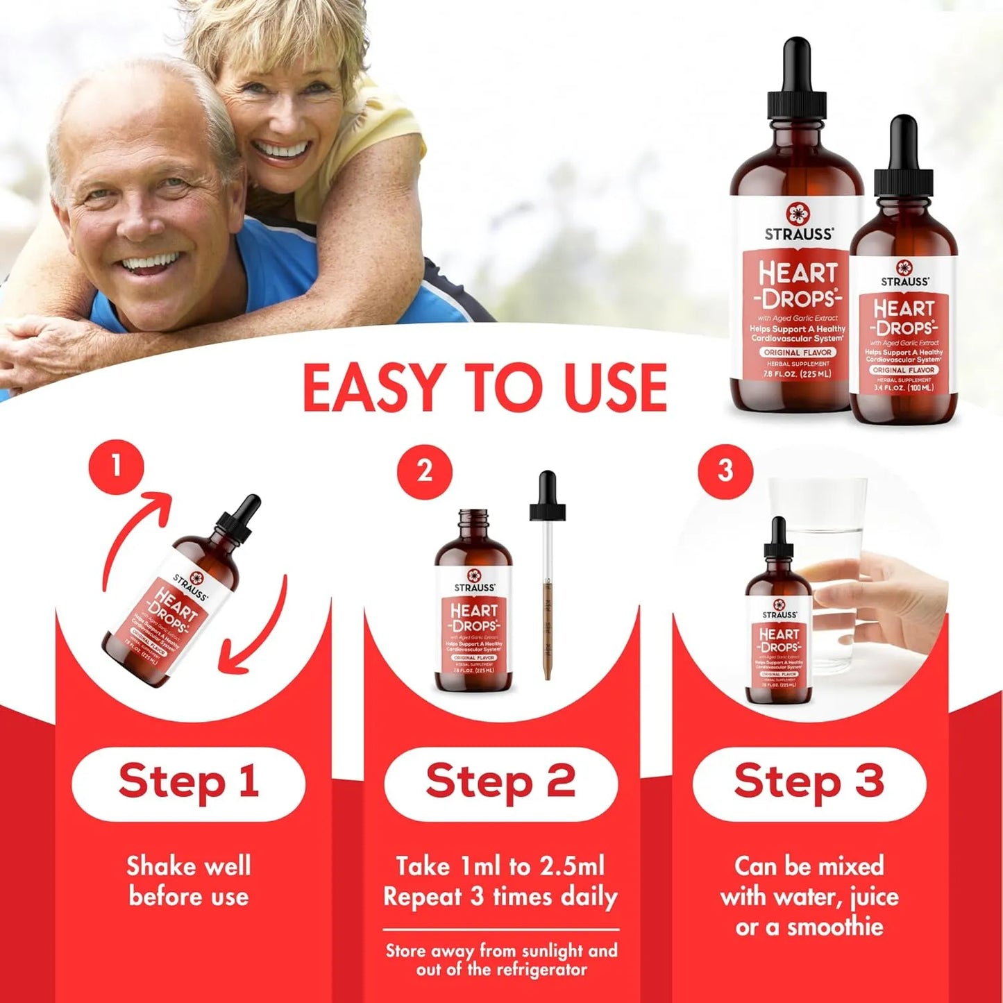 Gotas Naturales Para La Salud Del Corazón Con Muérdago Y Extracto De Ajo Añejo Vegano Sin OMG