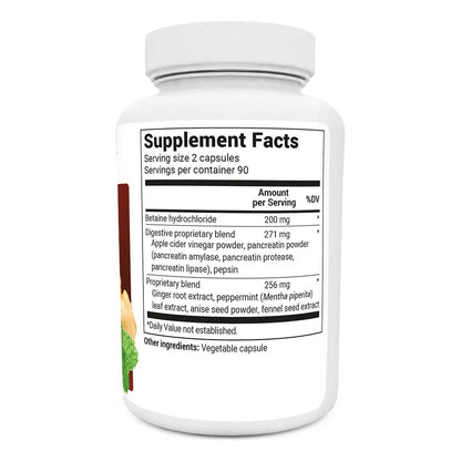 Dr Berg Enzimas Digestivas Avanzadas Con Vinagre De Sidra De Manzana 180 Capsulas