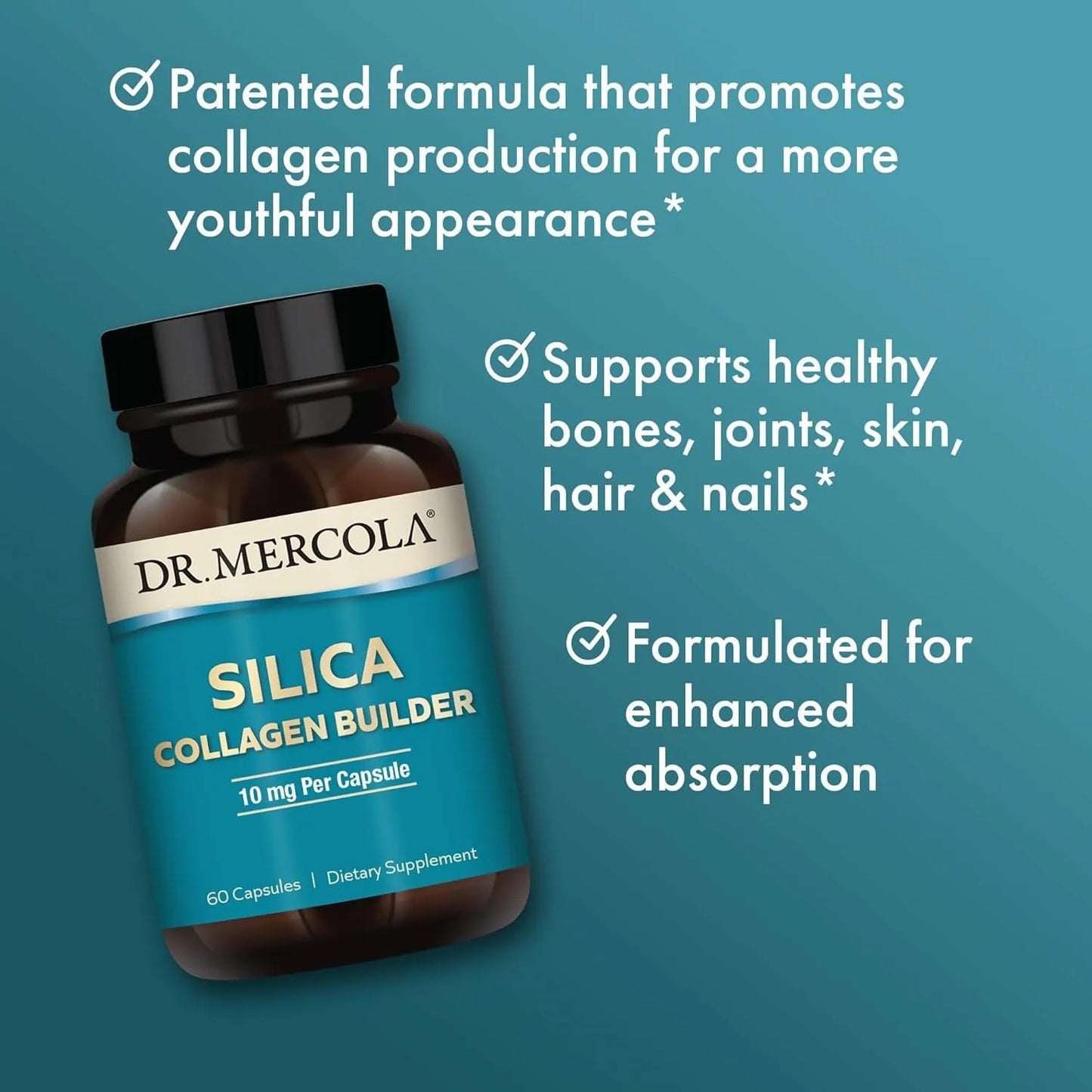 Constructor De Colageno Silice 90 Porciones 180 Capsulas Suplemento Dietético Piel Cabello Uñas Huesos